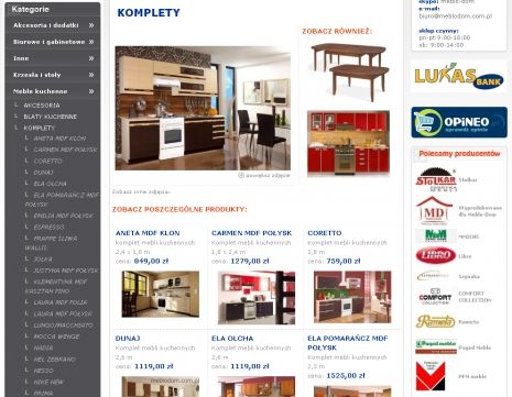 Sklep internetowy MebloDom