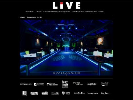 Strona klubu muzycznego LIVE