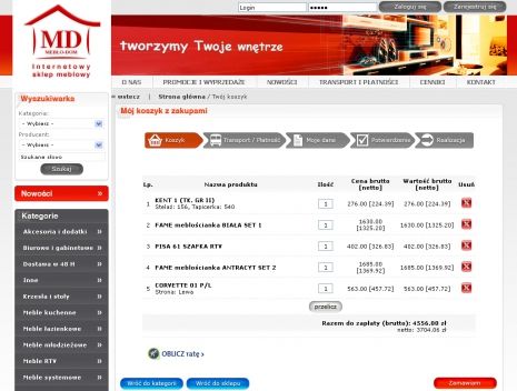 Sklep internetowy MebloDom