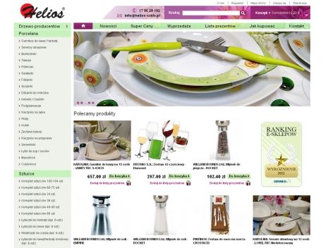 Skle internetowy Helios szkło