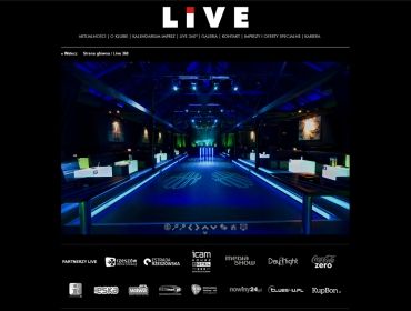 Strona klubu muzycznego LIVE