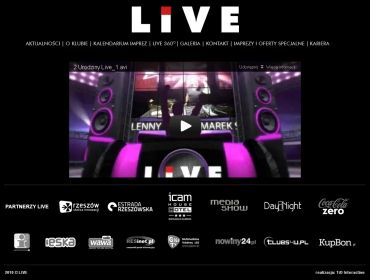 Strona klubu muzycznego LIVE