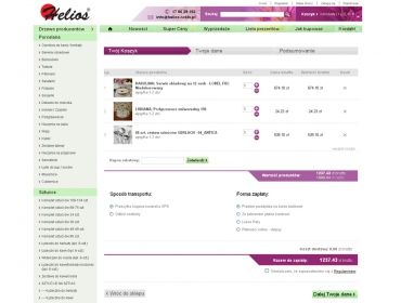 Skle internetowy Helios szkło