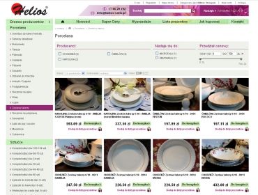Skle internetowy Helios szkło